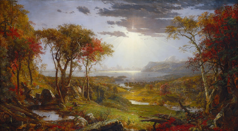 Autumn - On the Hudson River - Jasper Francis Cropsey
