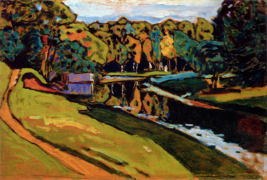 Reproduction du tableau « Automne - Vassily Kandinsky » par Alpha Reproduction en peinture à l’huile