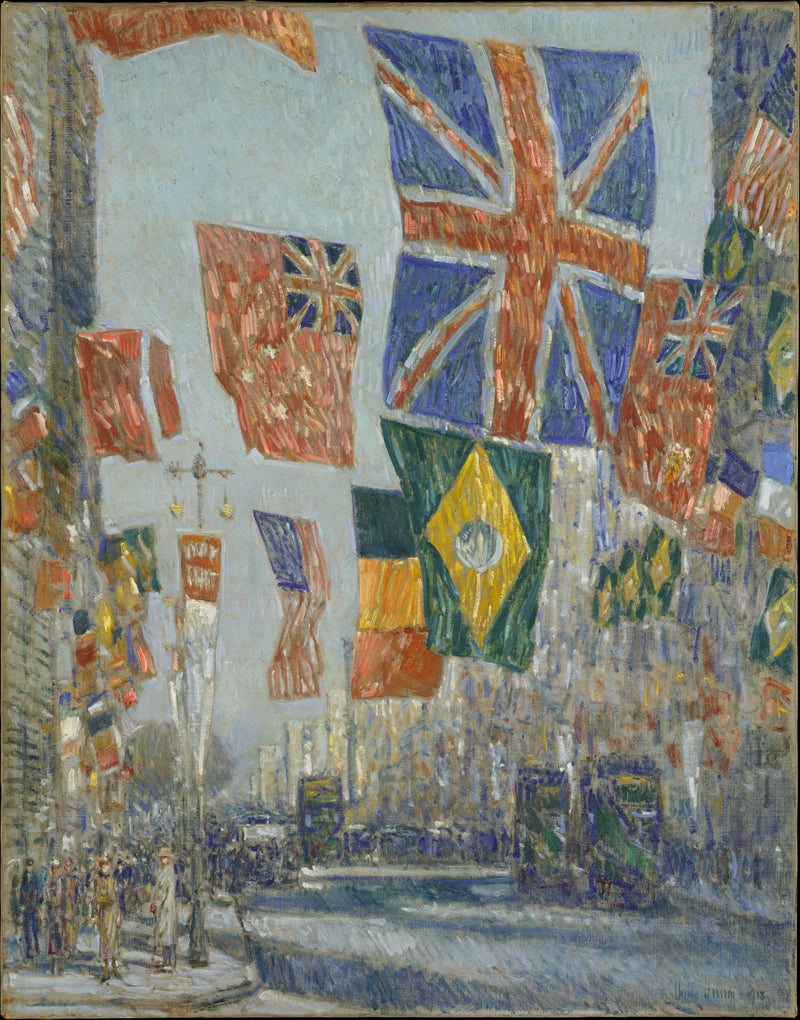 Avenue des Alliés, Great Britain, 1918 - Childe Hassam