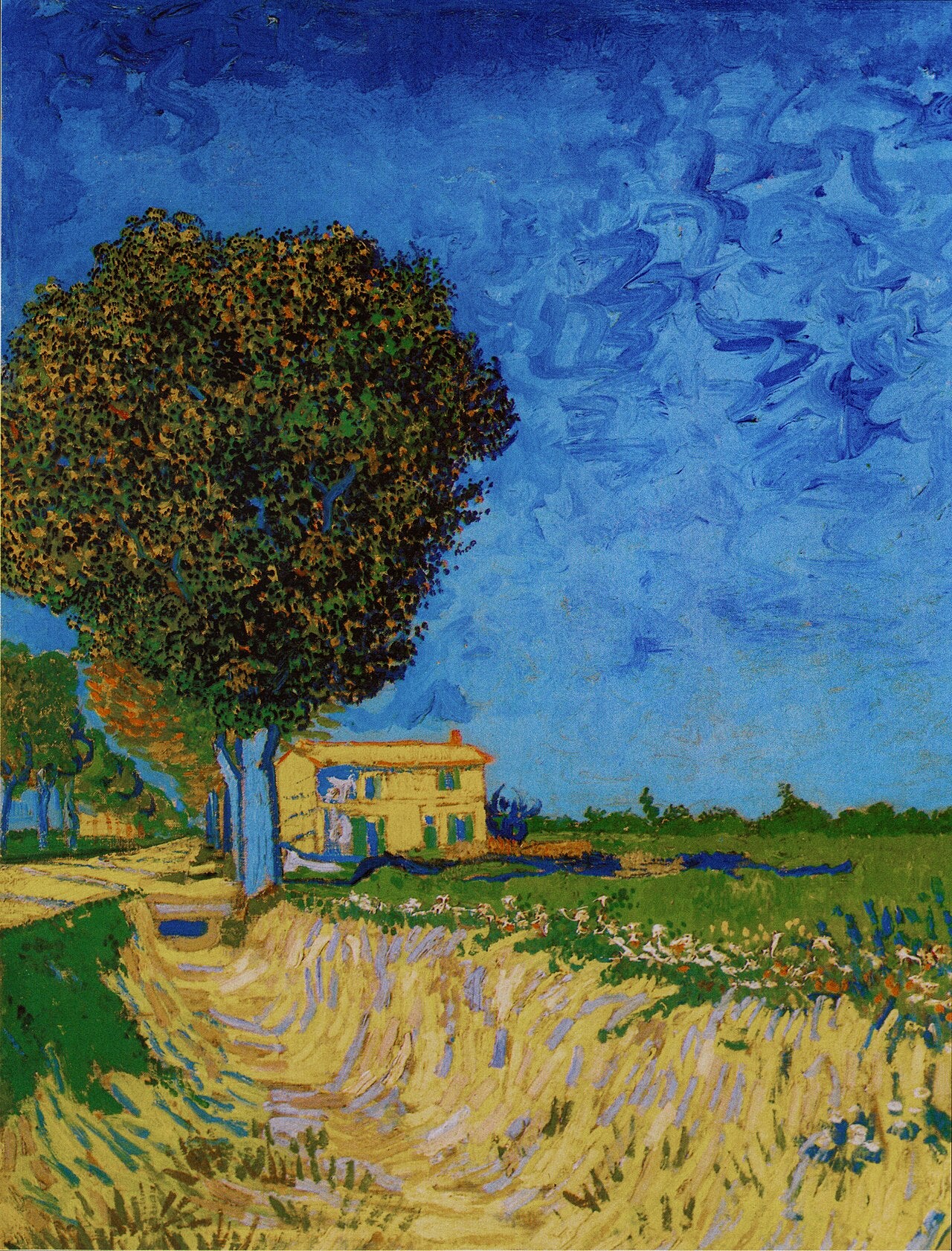Avenue in Arles with Houses - Vincent van Gogh