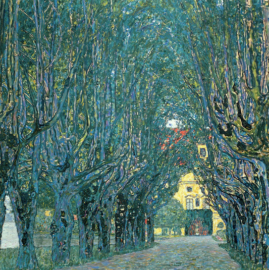 🌳✨ Avenue in the park of Schloss Kammer – Gustav Klimt (1912)