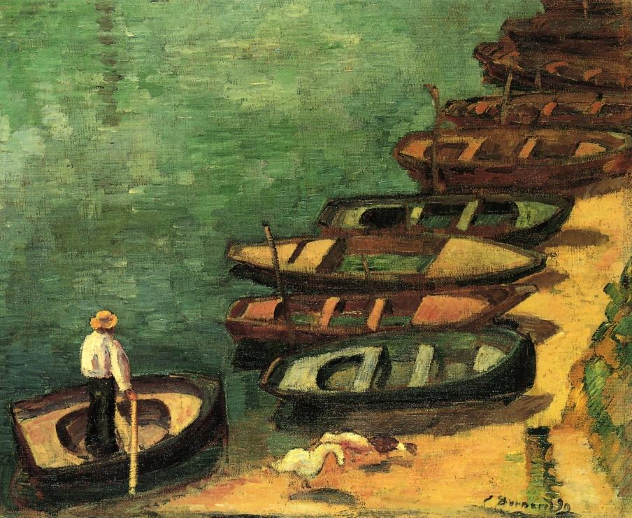 Barques à Pont-Aven - Émile Bernard