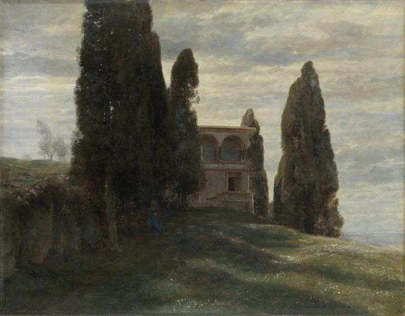 Italian Villa in Spring - Arnold Böcklin