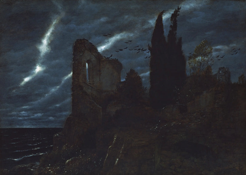 Ruins on the coast - Arnold Böcklin