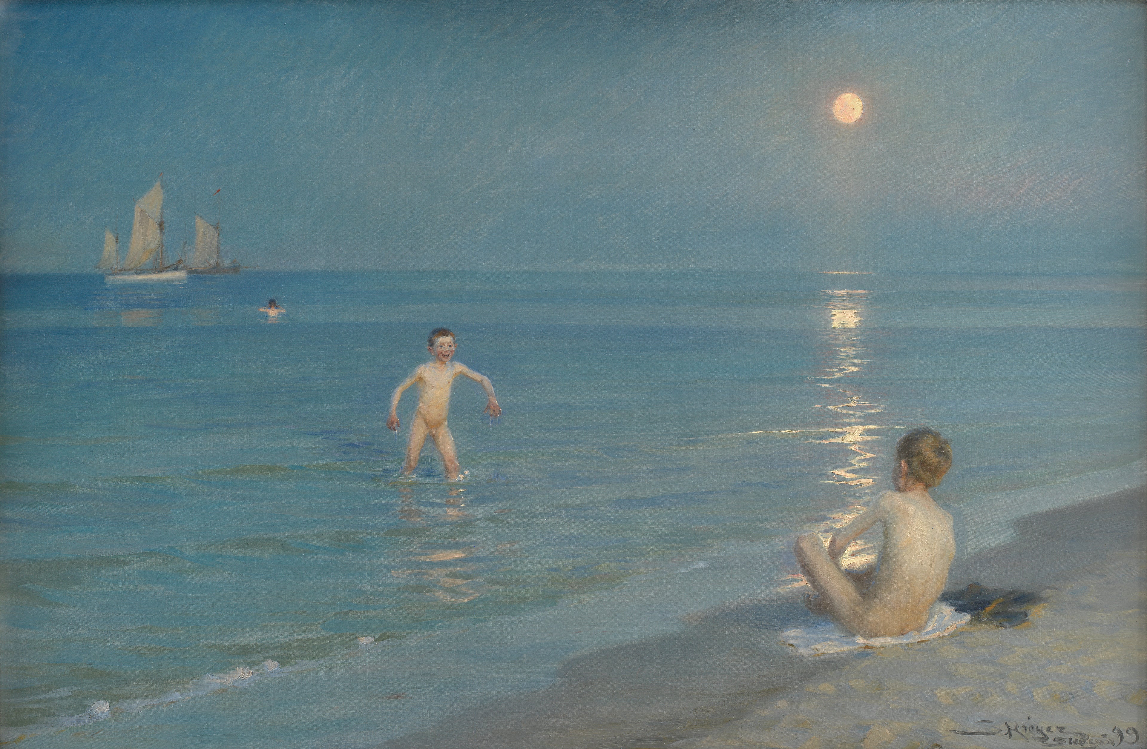 Boys Bathing at Skagen. Summer Evening - Peder Severin Krøyer