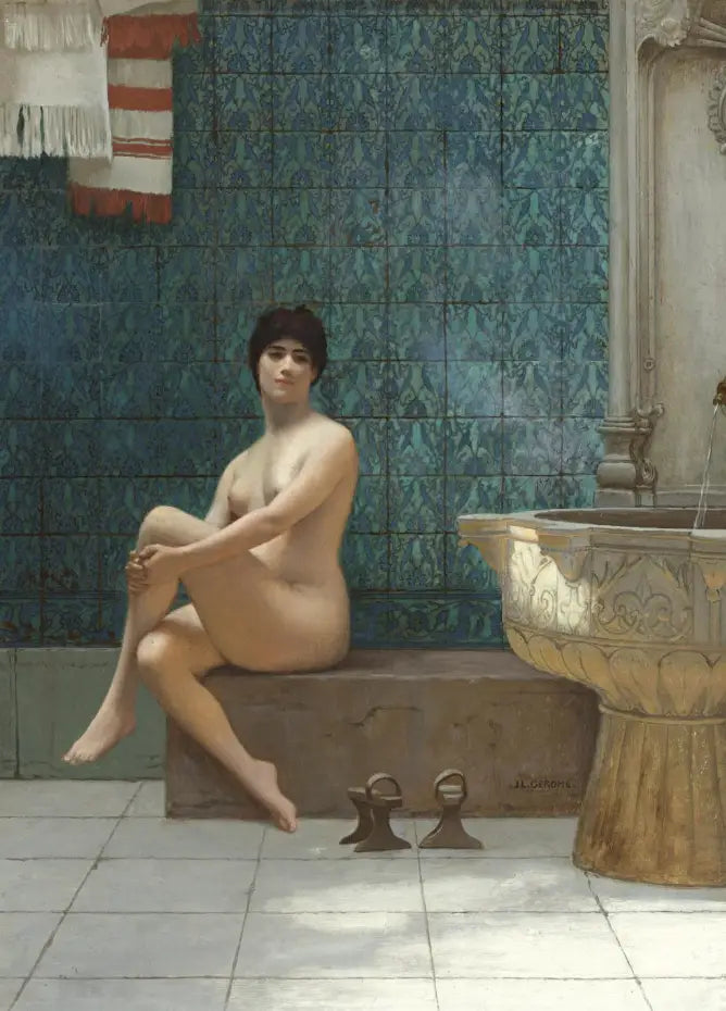 Bather at the Brousse Pool - Jean-Léon Gérôme