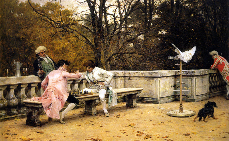 Le Jeu d'échecs sur la terrasse - Charles Bargue
