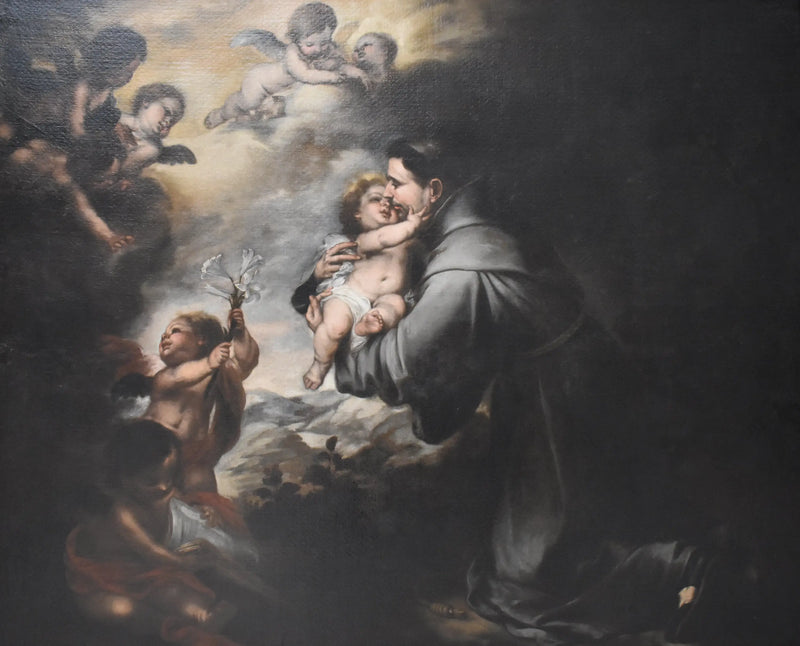 Saint Anthony of Padua Adoring the Child Jesus - Bartolomé Esteban Murillo