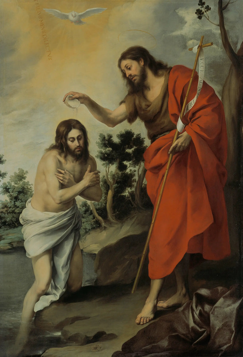 The Baptism of Christ - Bartolomé Esteban Murillo