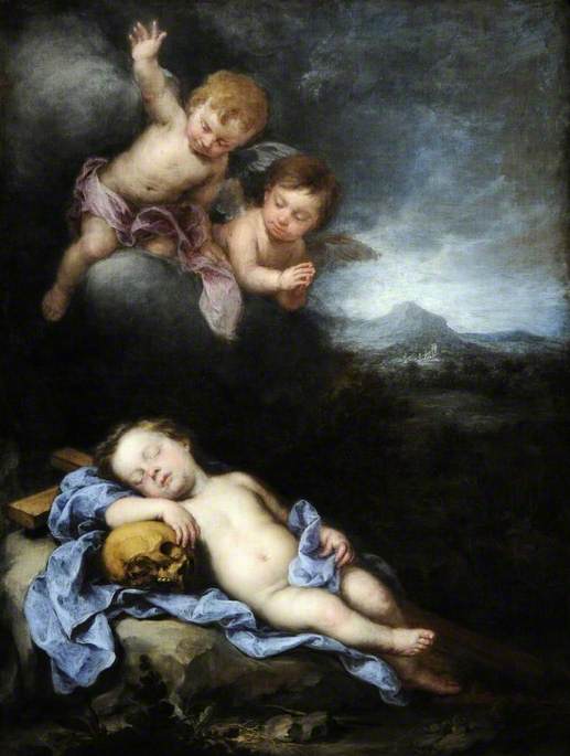 L'Enfant Jésus endormi sur la Croix - Bartolomé Esteban Murillo