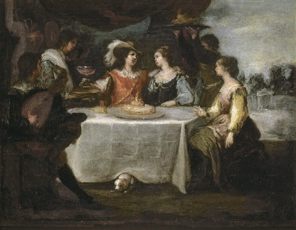 Le fils prodigue gaspillant son héritage - Bartolomé Esteban Murillo - Alpha Reproduction