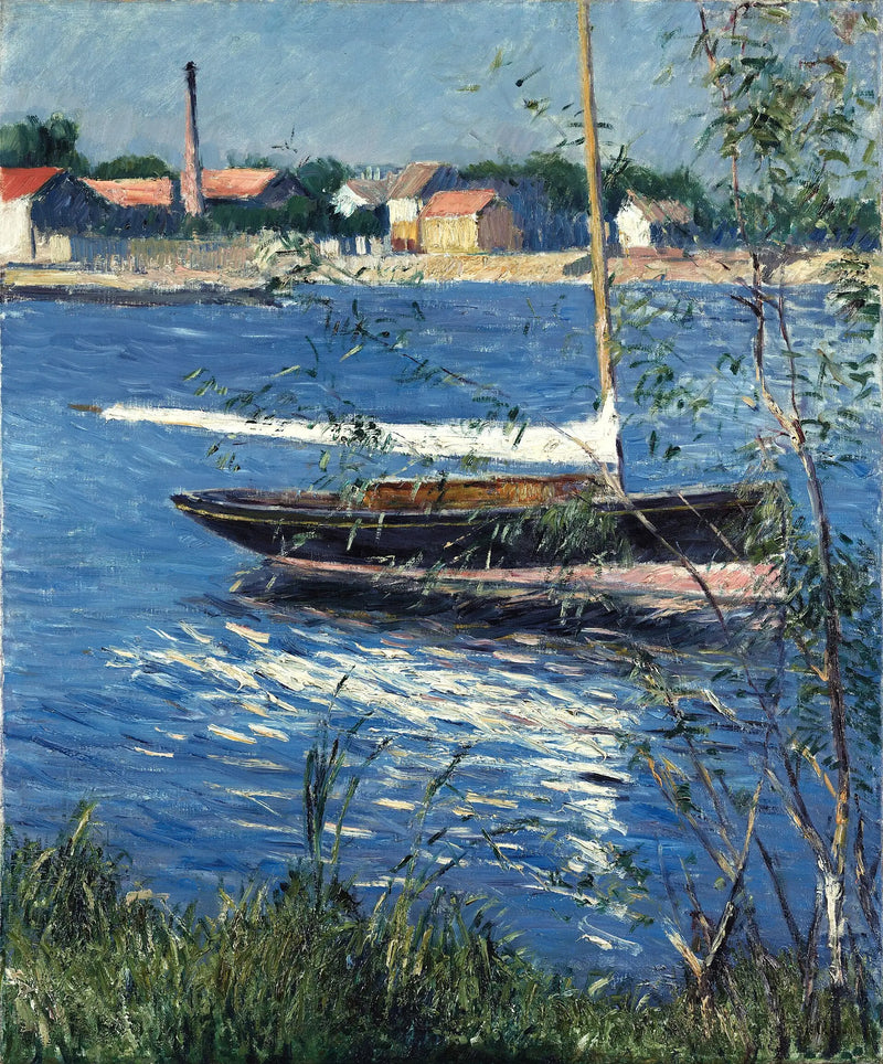 Boat at Anchor on the Seine in Argenteuil - Gustave Caillebotte