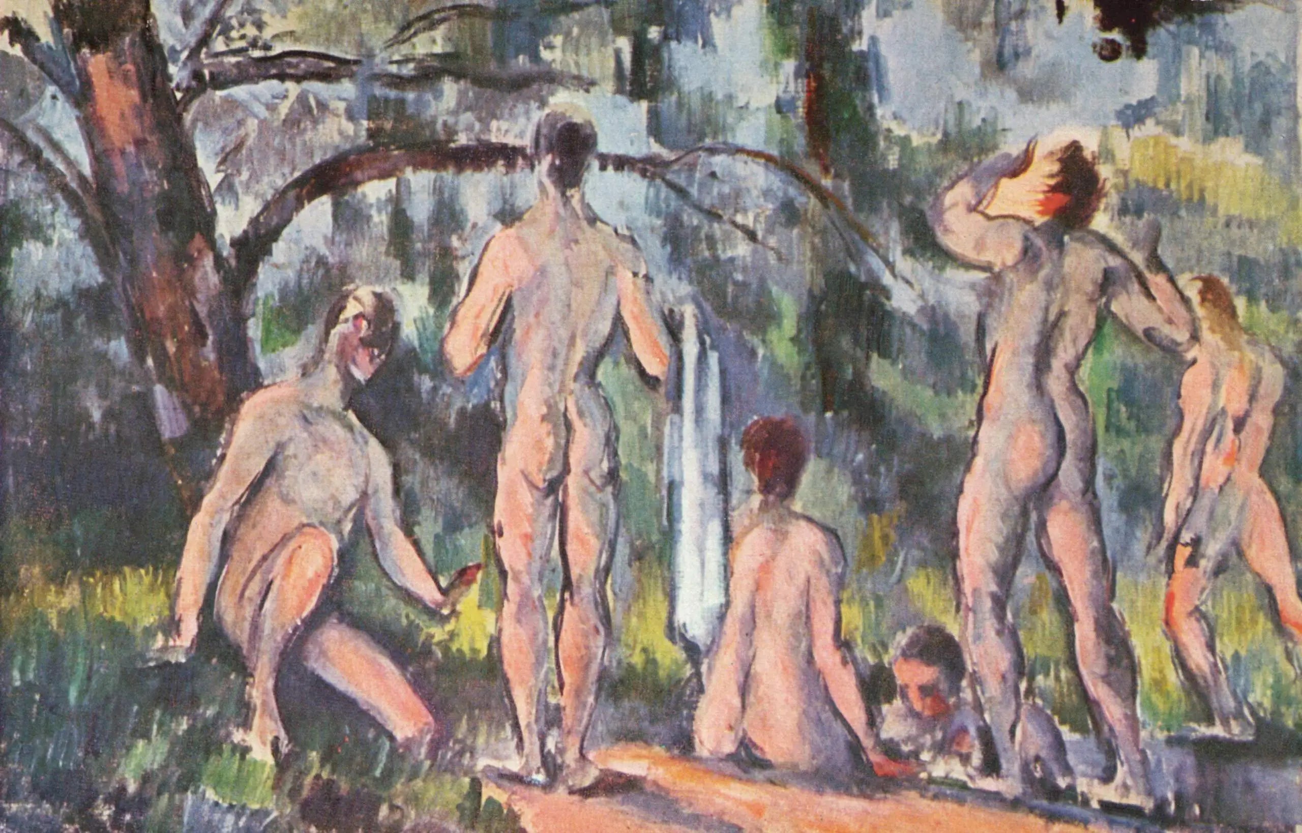Reproduction du tableau « Les Baigneurs - Paul Cézanne » par Alpha Reproduction en peinture à l’huile