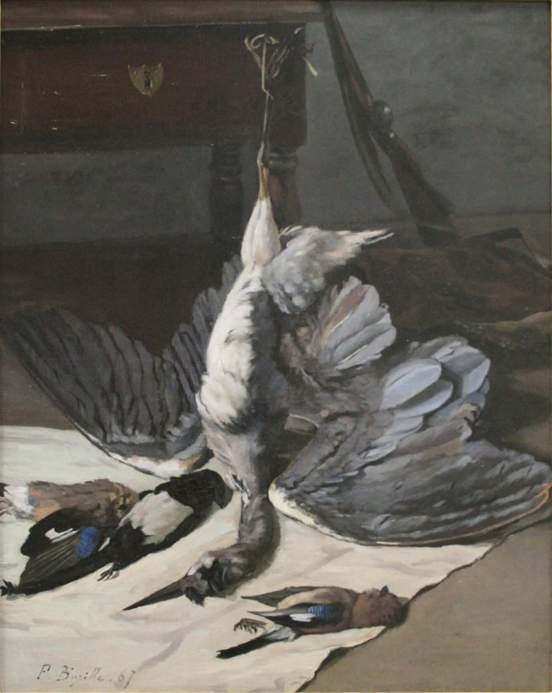 Still Life with Heron - Frédéric Bazille