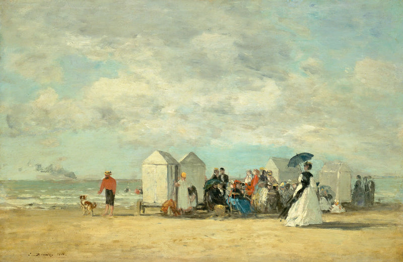 Beach Scene - Eugène Boudin