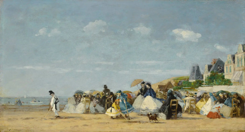 The Beach at Trouville - Eugène Boudin