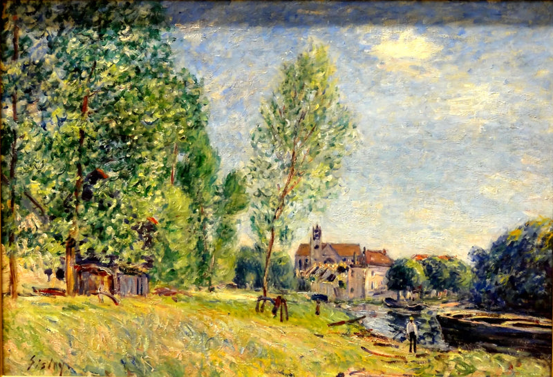 Moret, the chantier naval at Matrat - Alfred Sisley