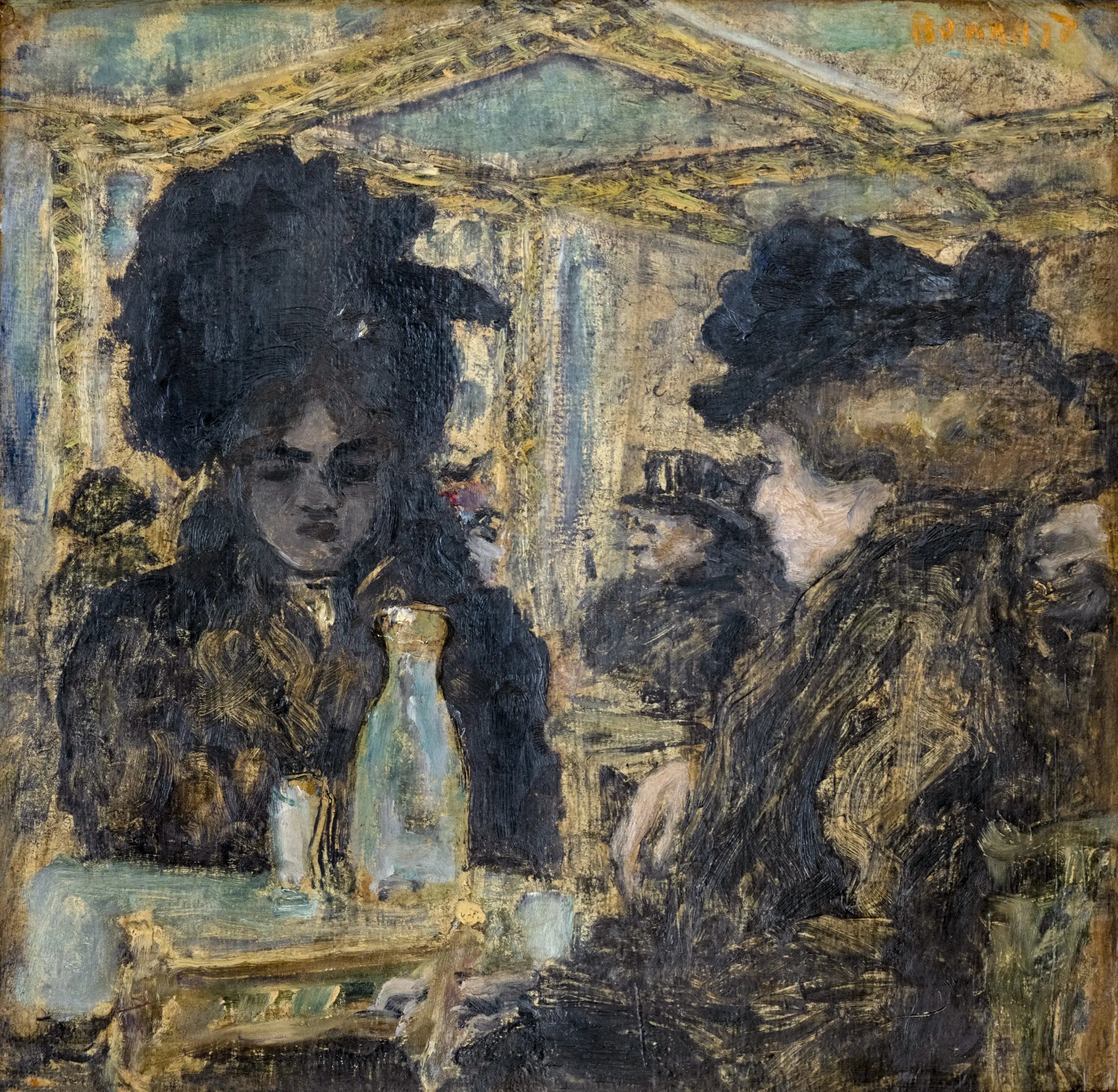 Reproduction du tableau « Au café - Pierre Bonnard » par Alpha Reproduction en peinture à l’huile