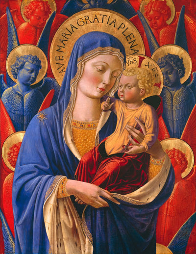 Vierge à l’Enfant avec des anges - Benozzo Gozzoli - Alpha Reproduction