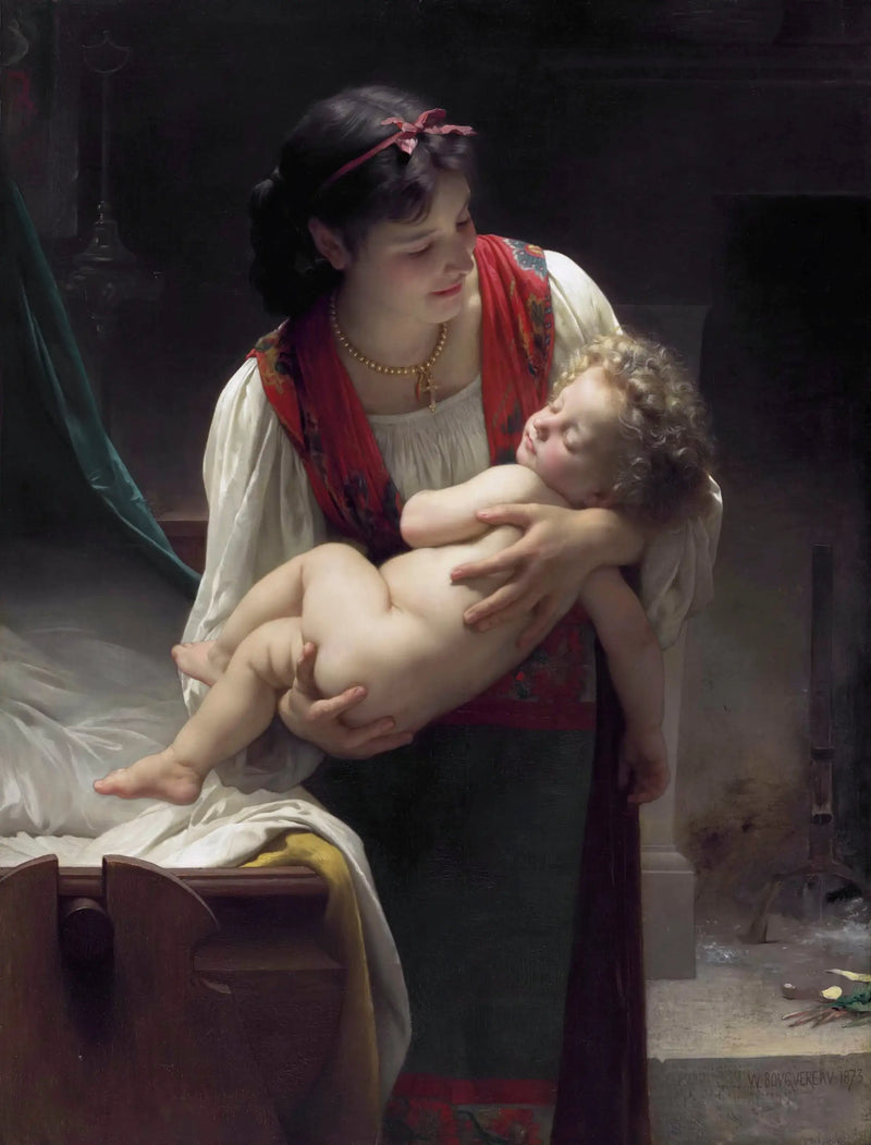 Lullaby (The Laying Down) - Bouguereau