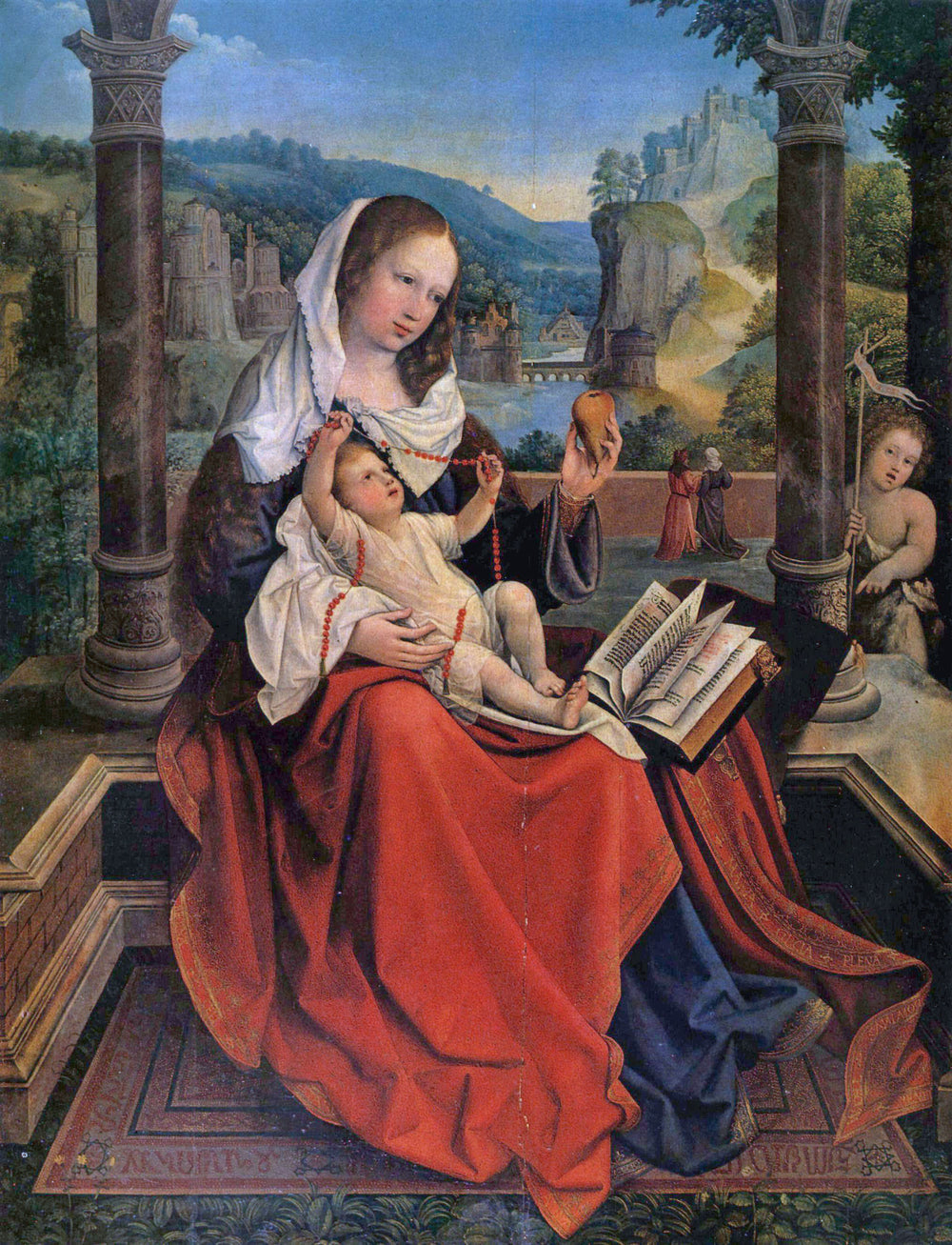 Vierge à l'Enfant avec Saint Jean-Baptiste - Bernard van Orley