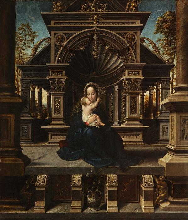 Vierge à l'Enfant en majesté - Bernard van Orley