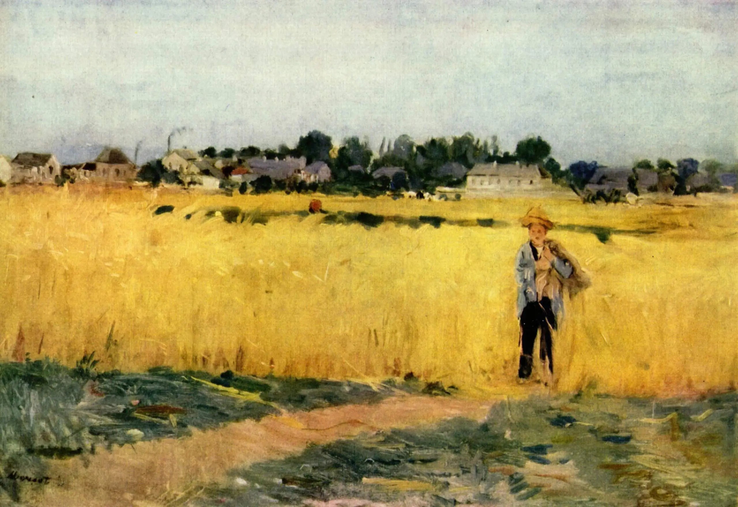 Reproduction du tableau « Dans les blés - Berthe Morisot » par Alpha Reproduction en peinture à l’huile