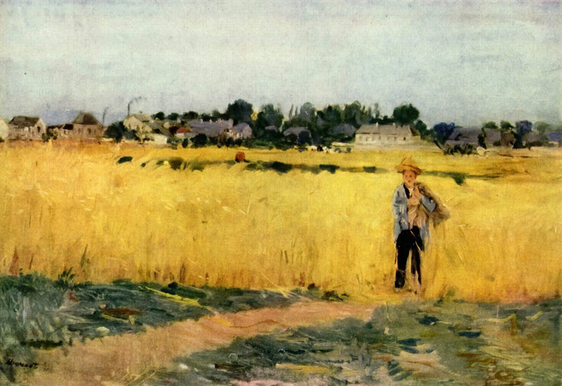 In the Wheat Fields - Berthe Morisot