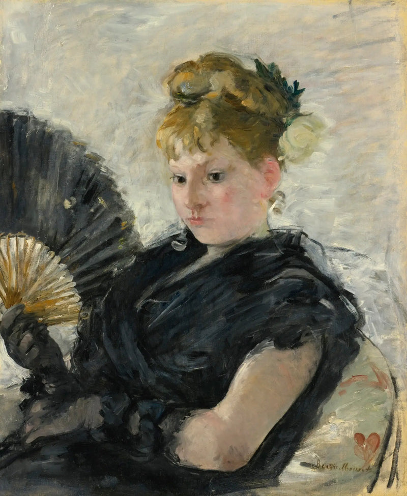 Woman with a Fan - Berthe Morisot