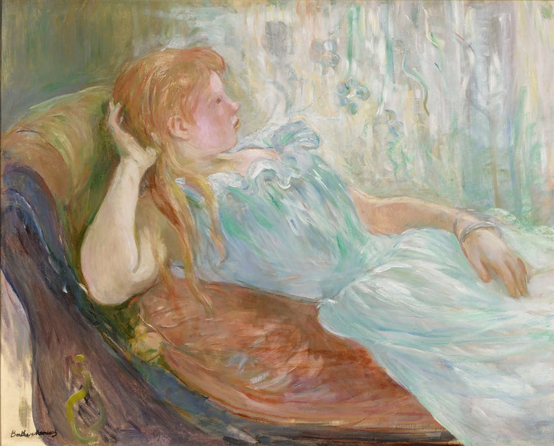Young Girl Lying - Berthe Morisot