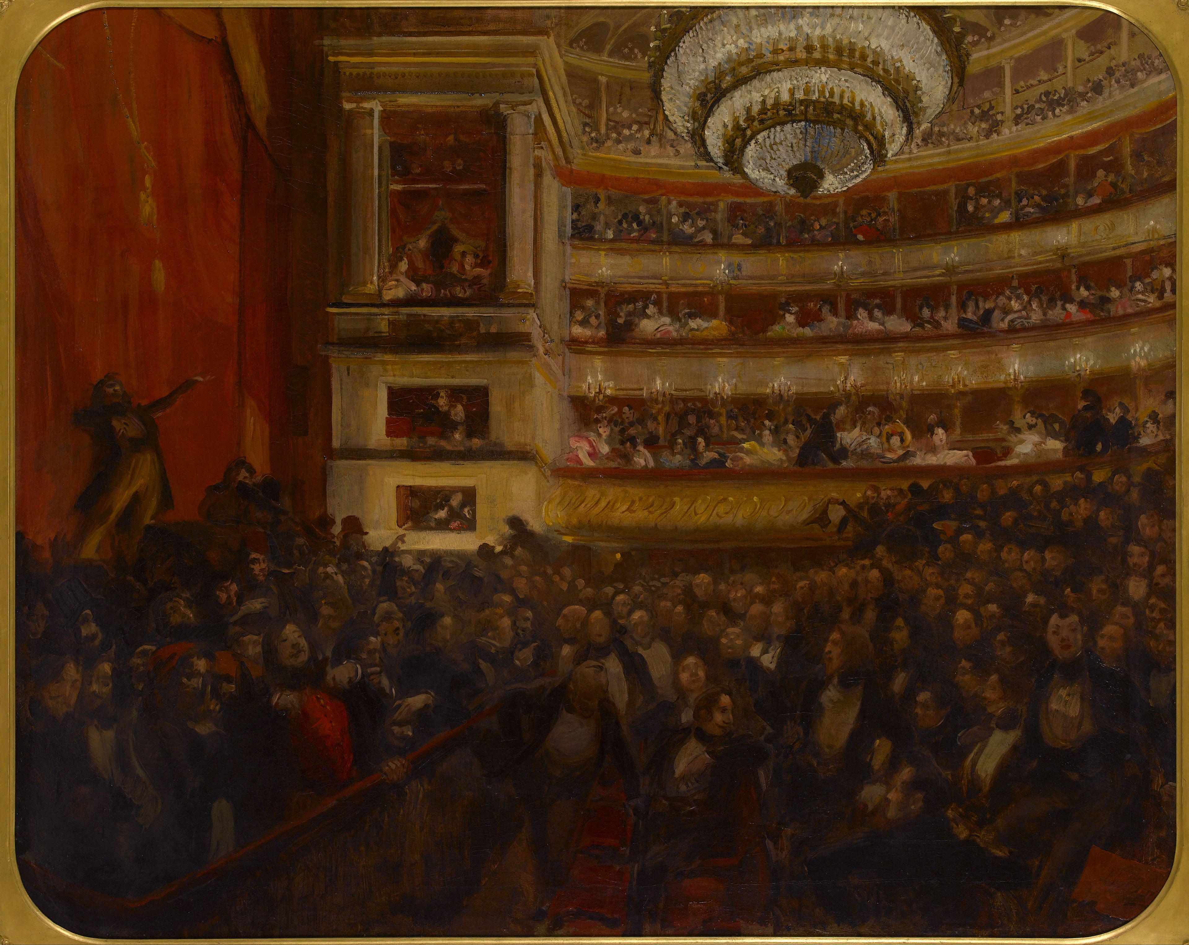 La première d'Hernani. Avant la bataille - Albert Besnard