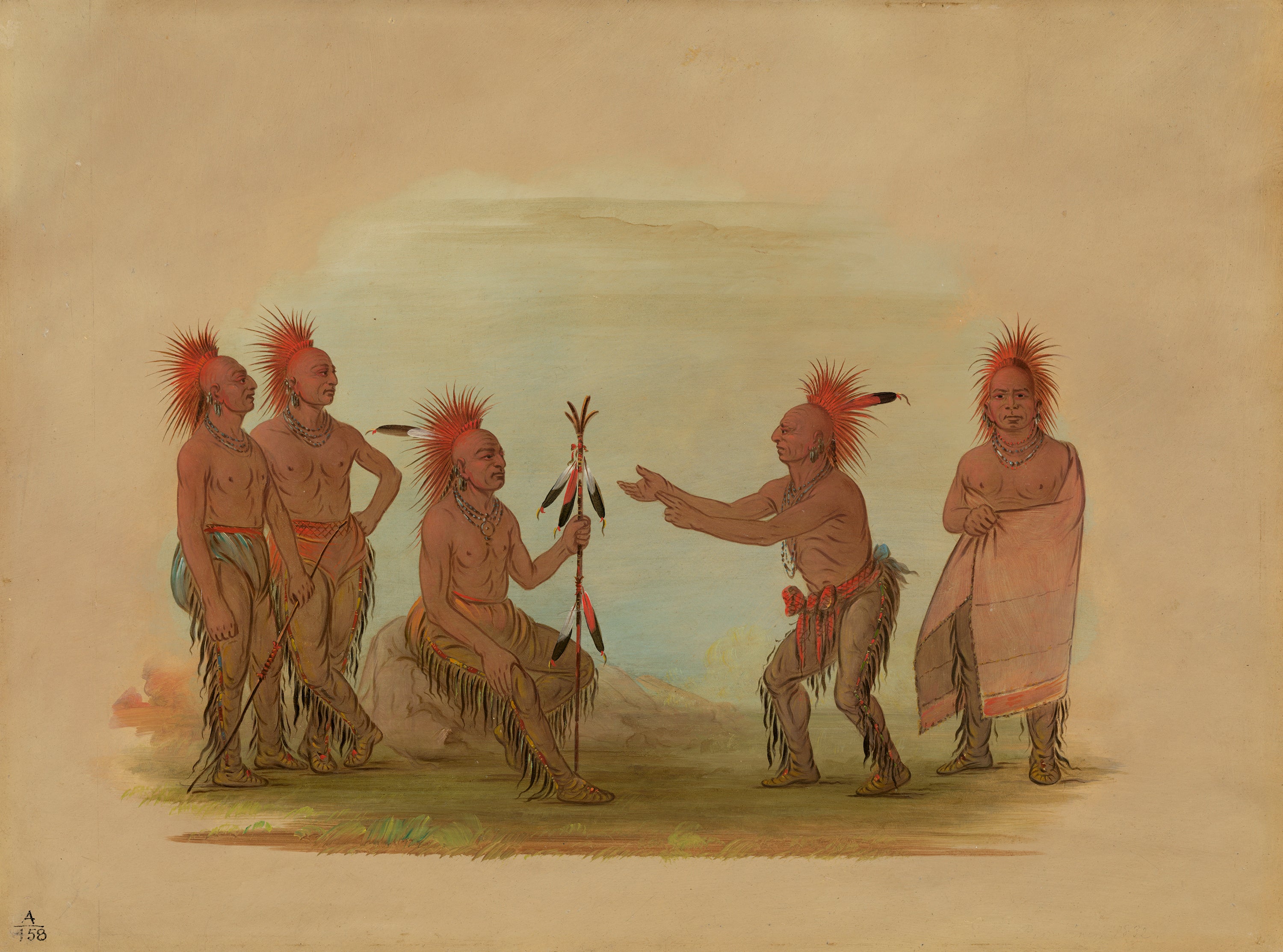 Black Hawk et le Prophète - Saukie - George Catlin