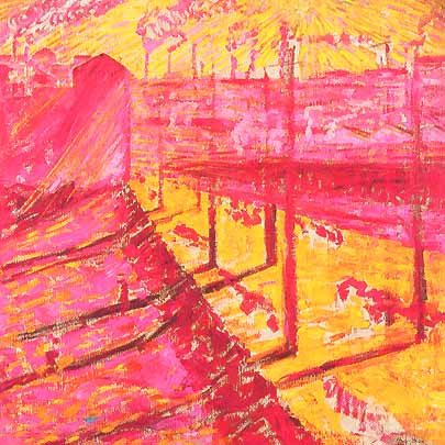 Borgo di Milano - Umberto Boccioni