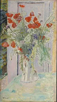 Poppies in a Vase - Pierre Bonnard