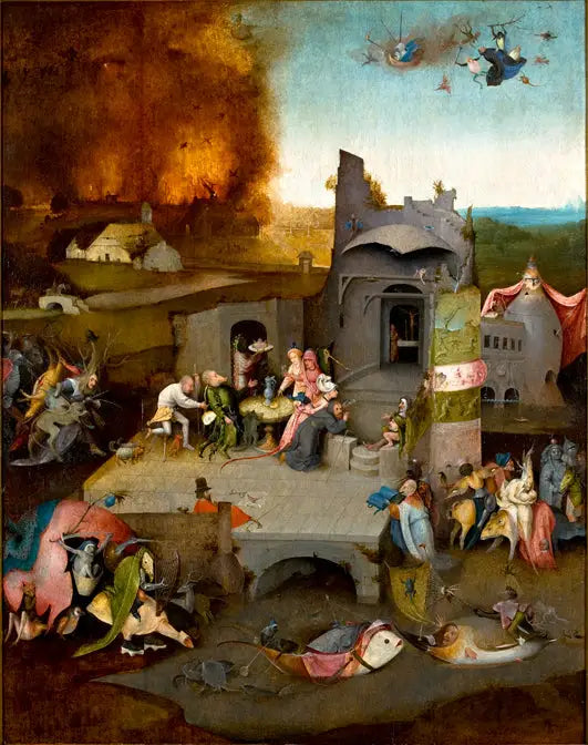 The Temptation of Saint Anthony. - Hieronymus Bosch