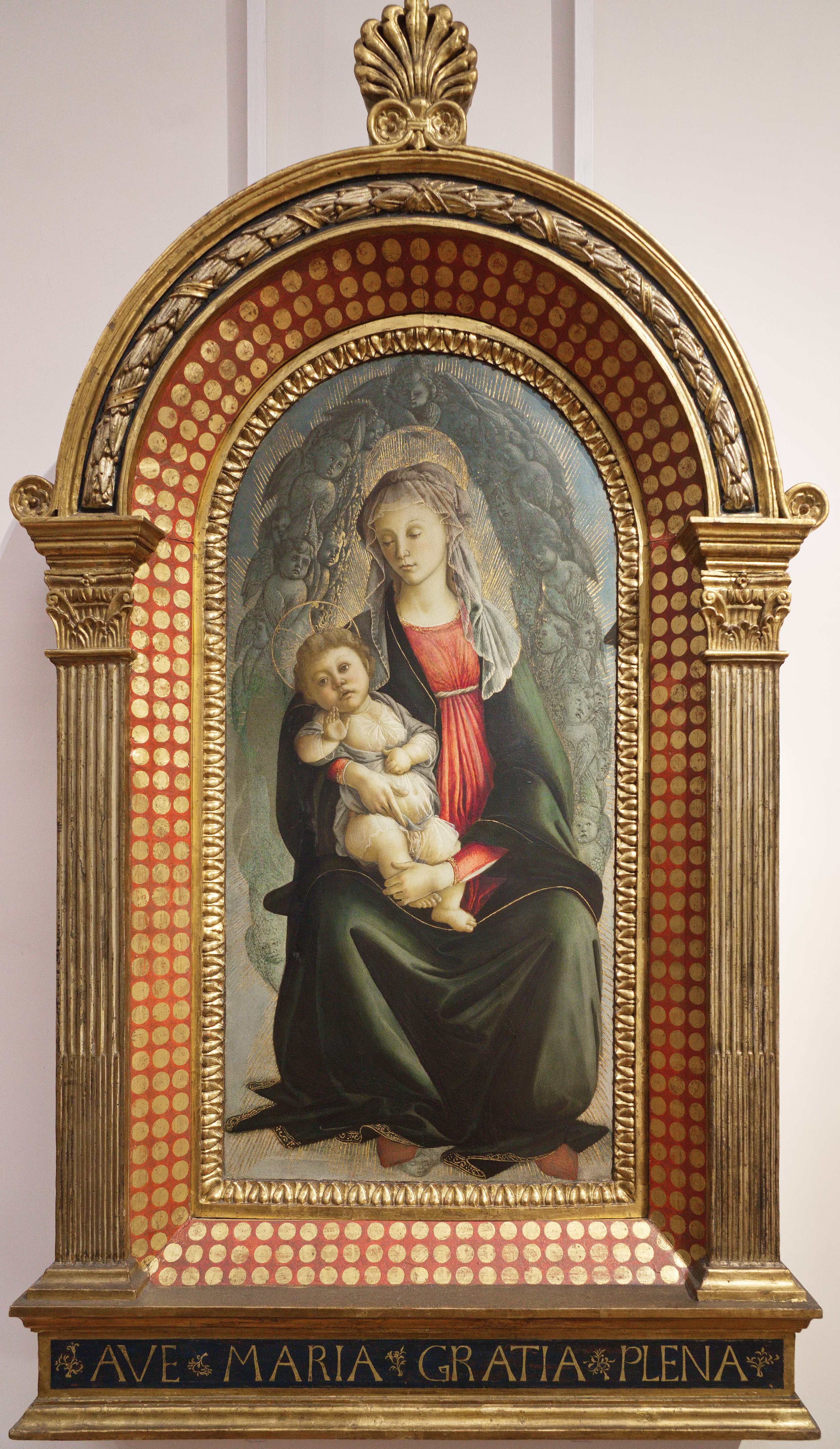 The Virgin and Child in a Glory of Seraphim - Sandro Botticelli