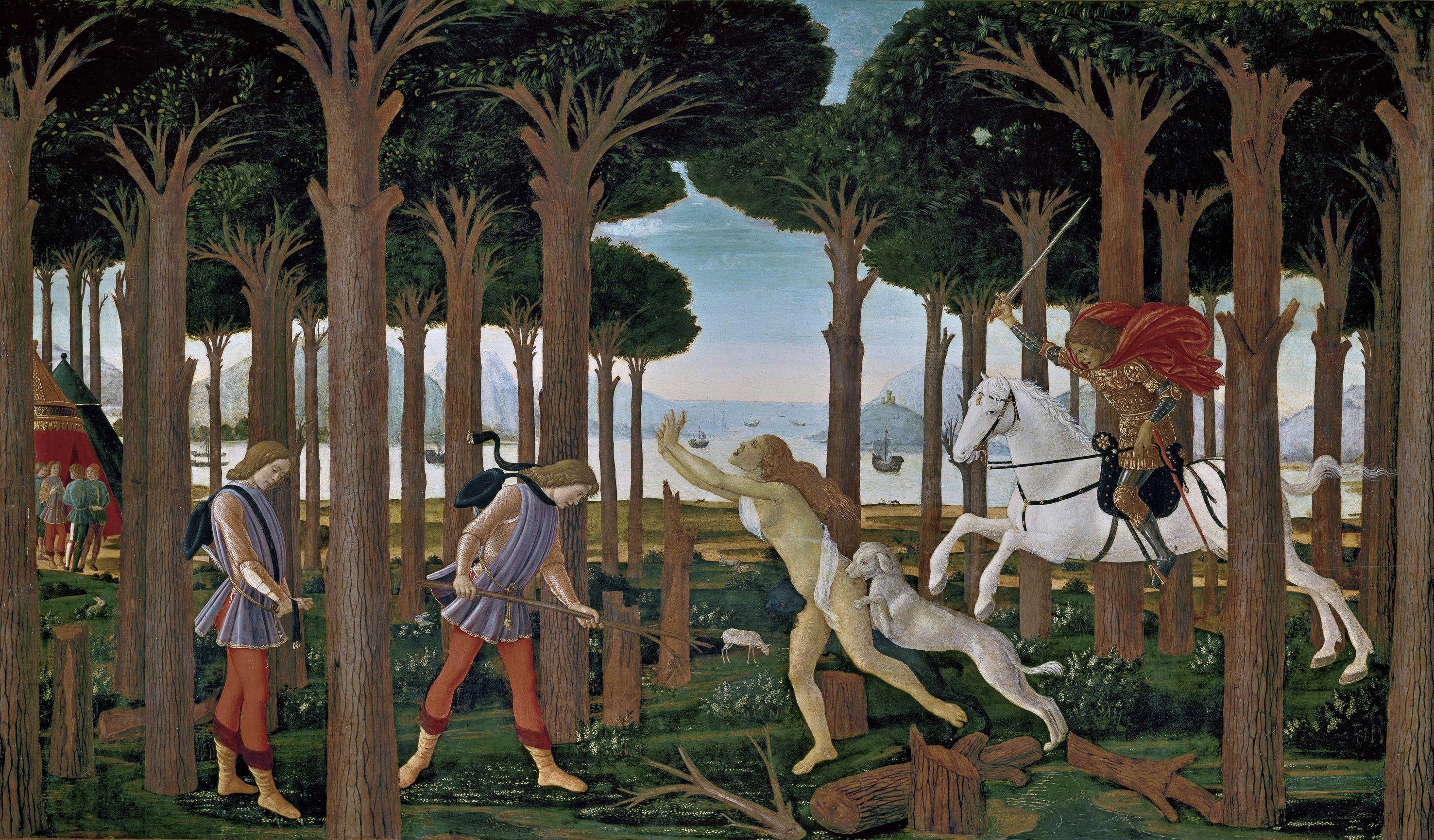 The Story of Nastagio degli Onesti - Sandro Botticelli