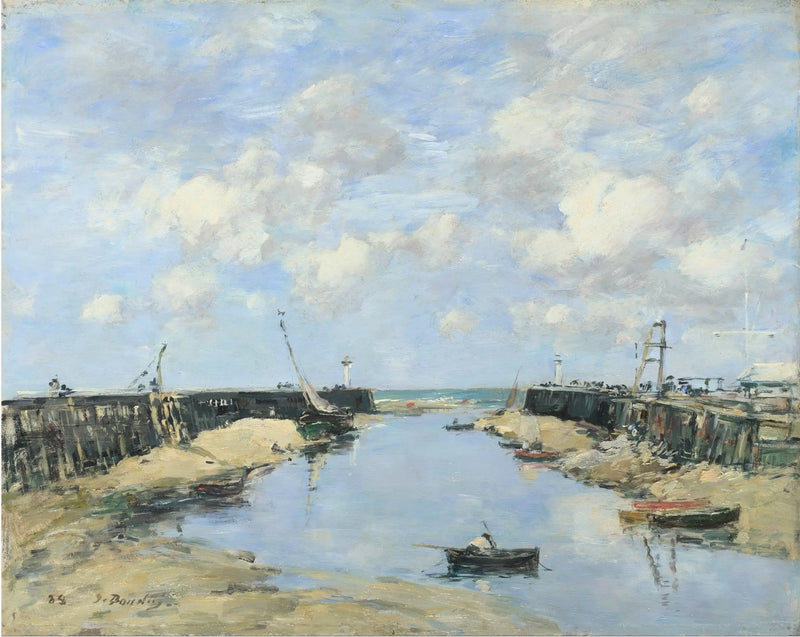 The Entrance to the Port of Trouville - Eugène Boudin
