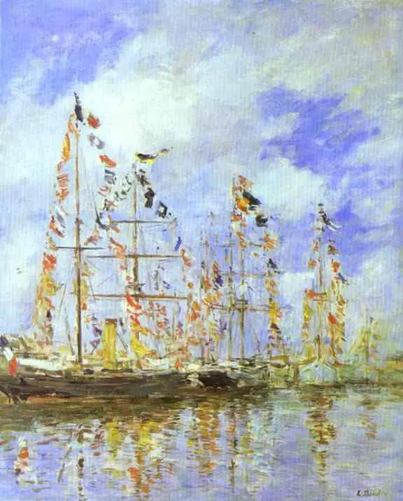 Yacht Basin in Trouville-Deauville - Eugène Boudin