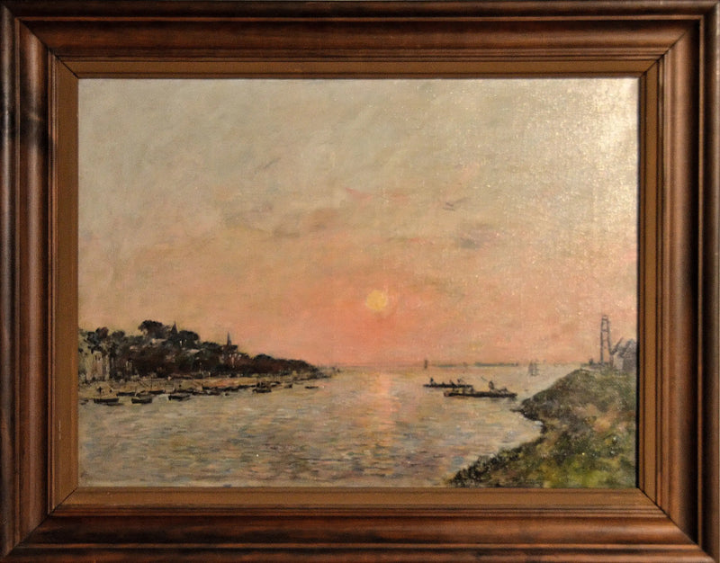 Sunset, Saint-Valéry-sur-Somme - Eugène Boudin