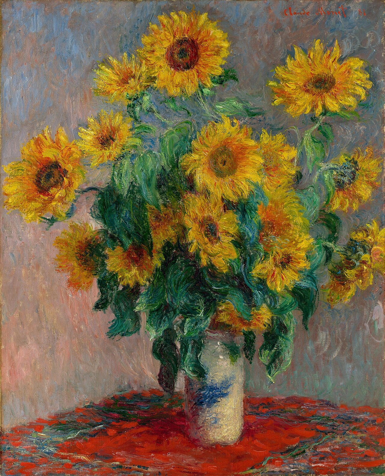 Bouquet of Sunflowers – Claude Monet, circa 1881