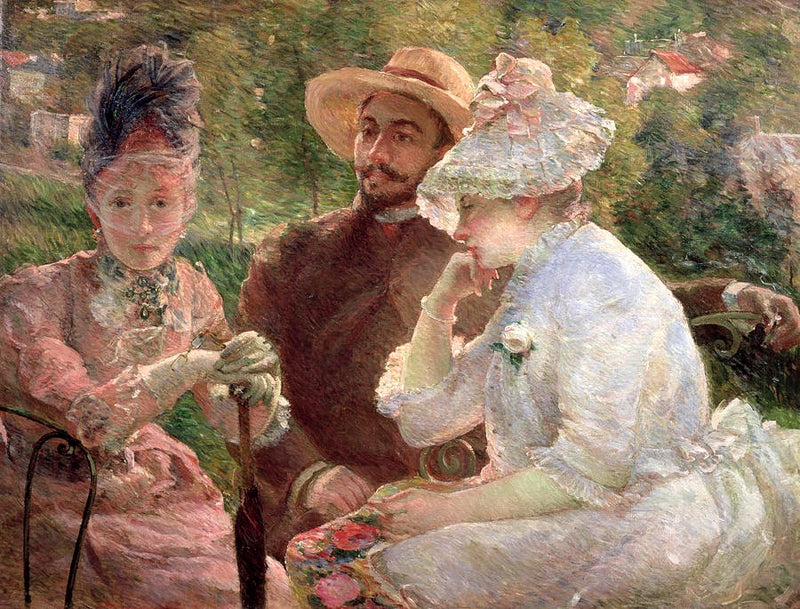 On the Terrace at Sèvres - Marie Bracquemond