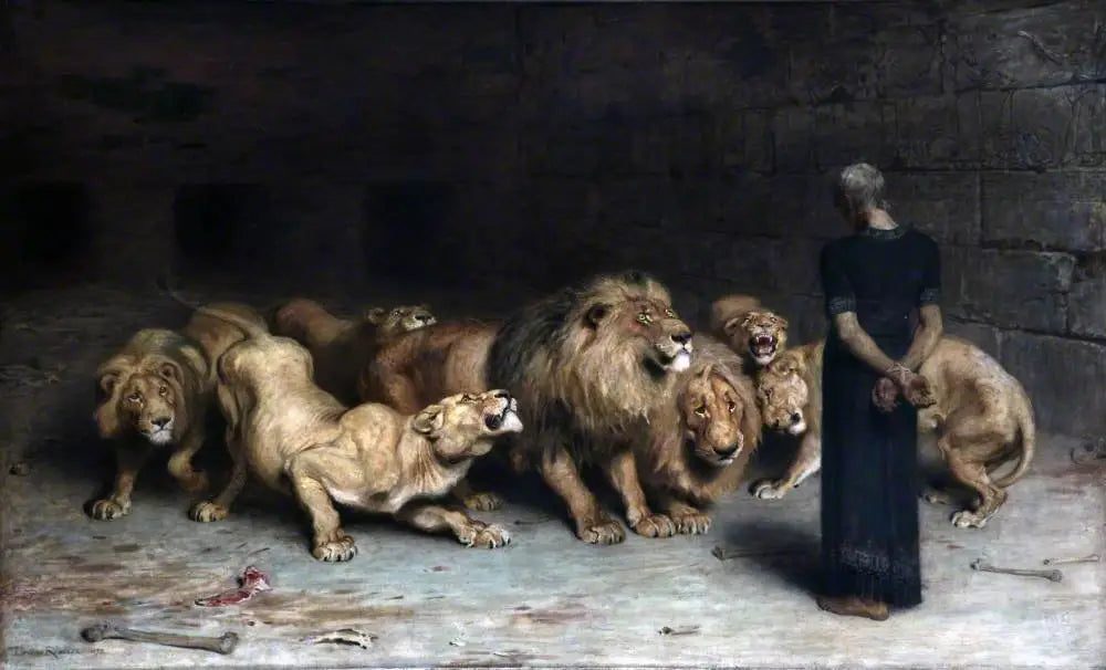Daniel dans la fosse aux lions - Briton Rivière - Alpha Reproduction