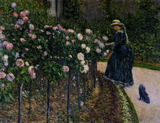 Roses in the Garden at Petit Gennevilliers - Gustave Caillebotte