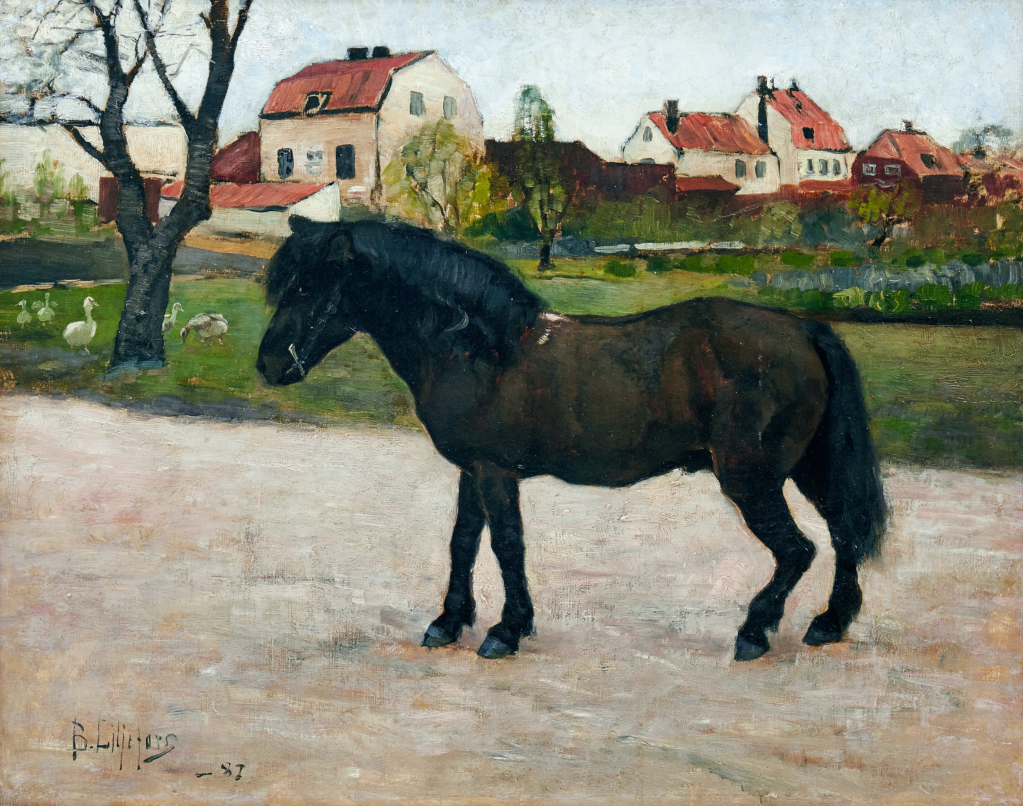 Black Pony - Bruno Liljefors