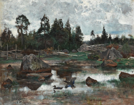 Uppland Landscape - Bruno Liljefors