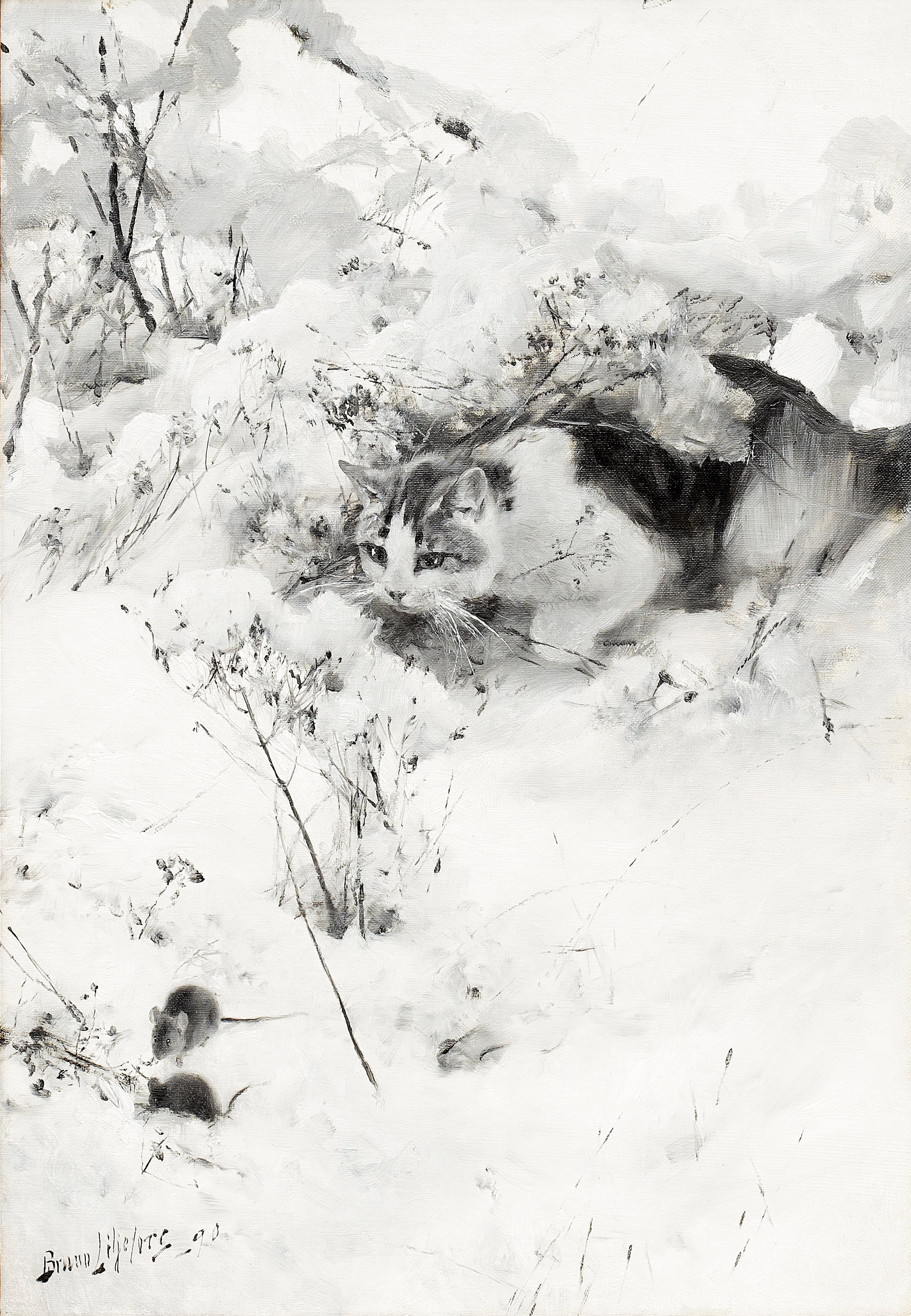 Chat traquant - Bruno Liljefors