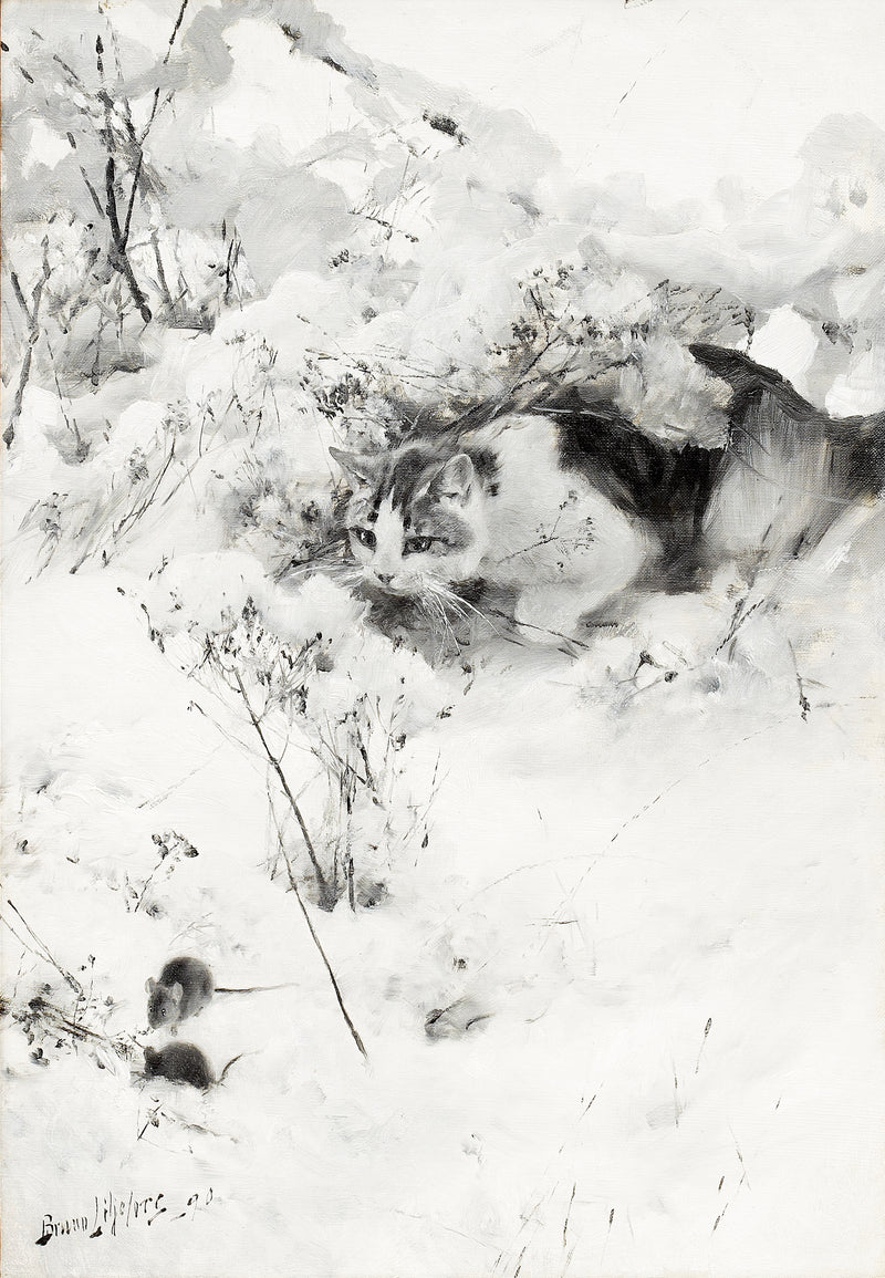 Stalking cat - Bruno Liljefors