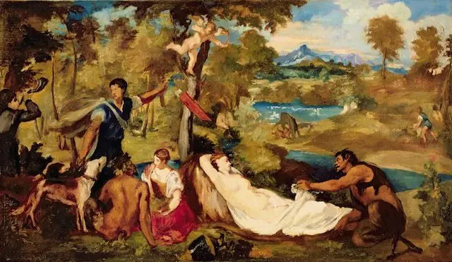 Jupiter and Antiope - Édouard Manet