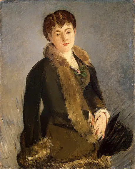 Isabelle Lemonnier with Hat in Hand - Édouard Manet